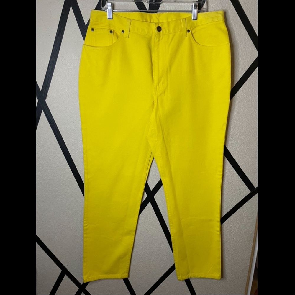 NWT Jeanology Yellow Jeans